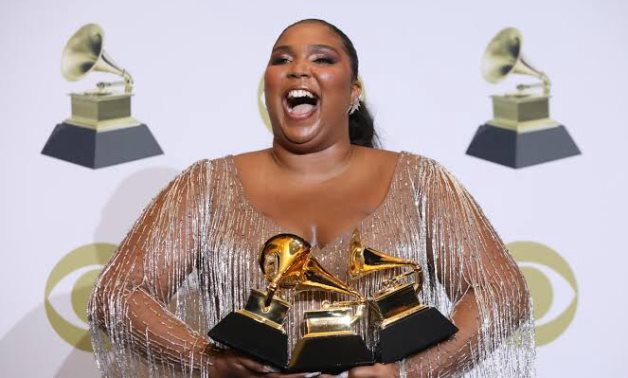 – Lizzo poses backstage with her Best Pop Solo Performance award for "Truth Hurts", Best Urban Contemporary Album for "Cuz I Love You (Deluxe)".REUTERS/Monica Almeida