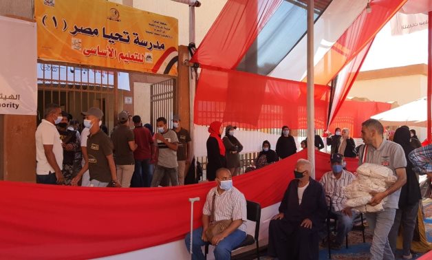 Voters during 2020 Senate elections - Egypt Today
