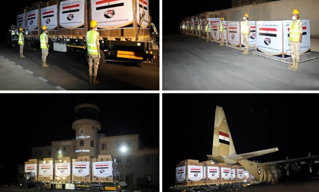 Two military planes carrying large amounts of food and children's milk departed from Egypt to Sudan - Egyptian Army