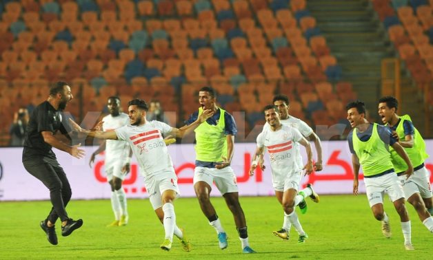Zamalek's Hossam Ashraf celebrate his late goal - FILE