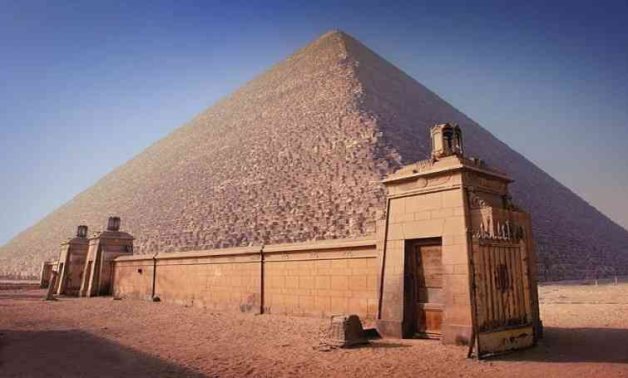 FILE - The Great Pyramid of Cheops 
