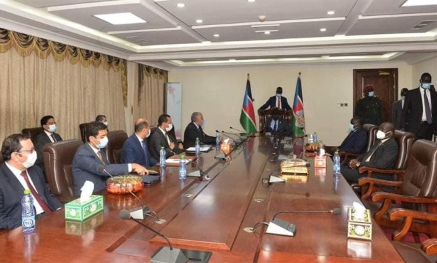 South Sudan’s President Salva Kiir received Egyptian Water Resources Minister Mohamed Abdel Aat – Press photo