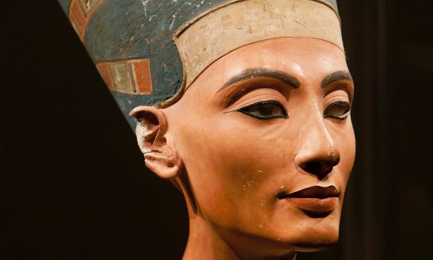 FILE - Nefertiti head statue