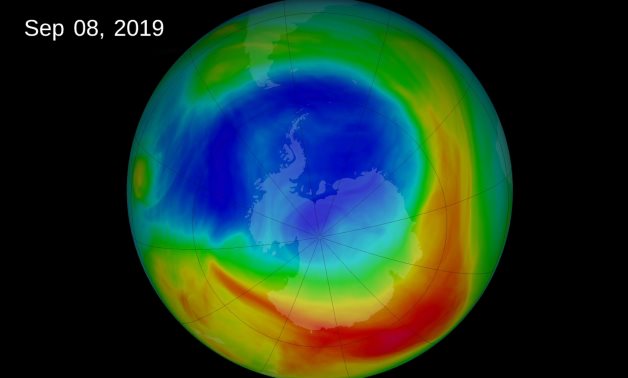 File- Ozone Depletion on earth- taken last year- CC via Wikimedia