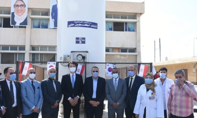 Ambassador Hong Jin-wook paid a visit on Monday to El-Salhya El-Gedida Central Hospital in Al-Sharqia governorate- press photo