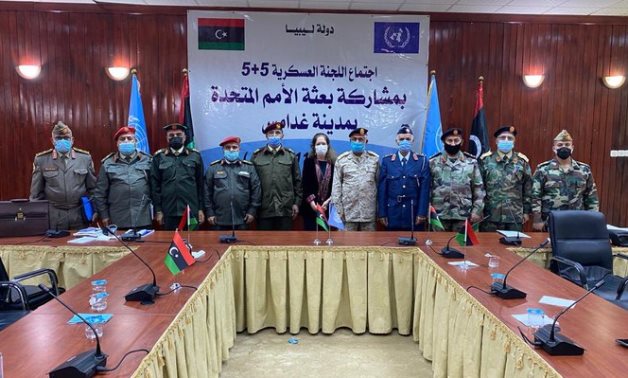 Photo by UNSMIL page: In the presence of Stephanie Williams, acting UN Secretary-General in Libya, the Joint Military Commission concluded its meeting in Ghadams