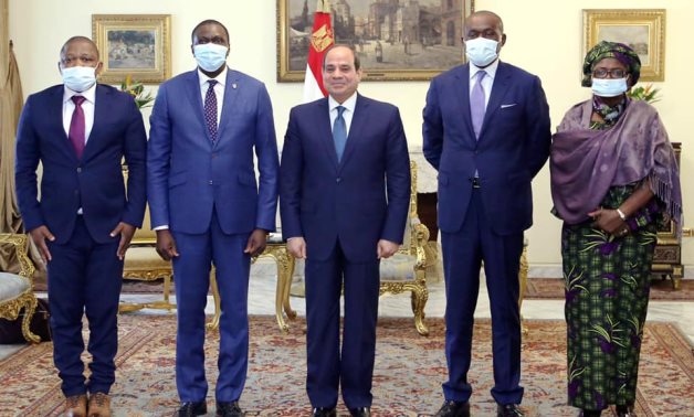 A high-level Congolese delegation met with the Egyptian president on Wednesday