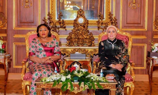 Egypt’s First Lady Entissar Amer met on Thursday with the First Lady of DR Congo, Denise Nyakeru Tshisekedi – Egyptian First Lady’s Facebook page