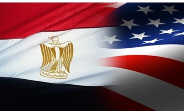 Egypt-US flags