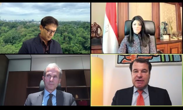Screenshot of the panel held at Virtual Egypt Week