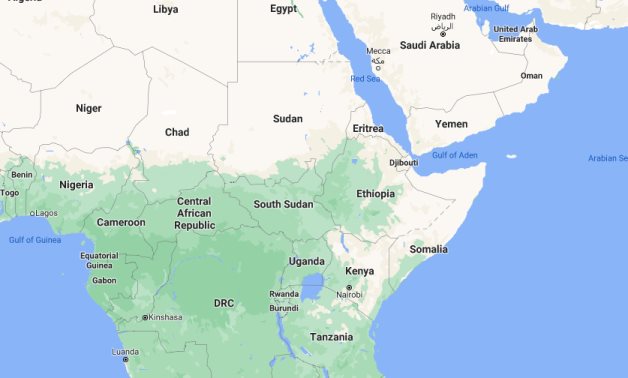 The Horn of Africa- a screenshot of Google Map