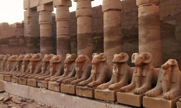 The Ram statues in Luxor - Photo via Egypt's Min. of Tourism & Antiquities