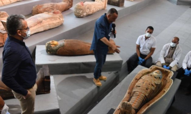 Saqqara's latest discoveries in 2021 - Photo via Egypt's Min. of Tourism & Antiquities