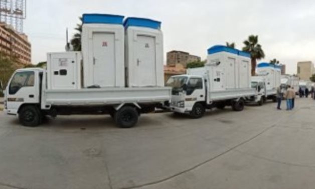 FILE - Mobile Theaters of Egypt's Min. of Culture