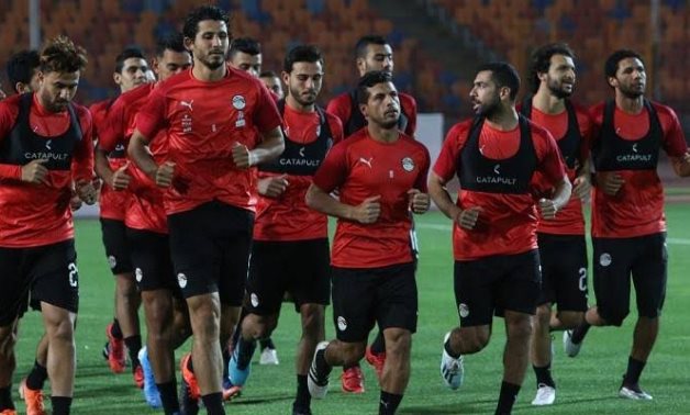 File- Egypt national team training session 