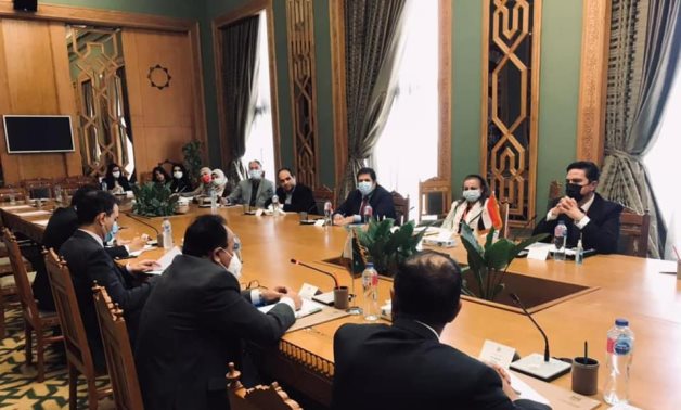 Egyptian and Pakistani diplomats holding ninth round of consultations in Cairo on March 24, 2021. Press Photo