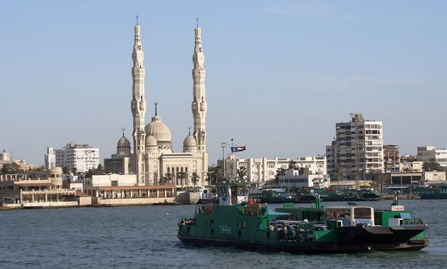 A ferry heading to Port Said- CC via Wikimedia