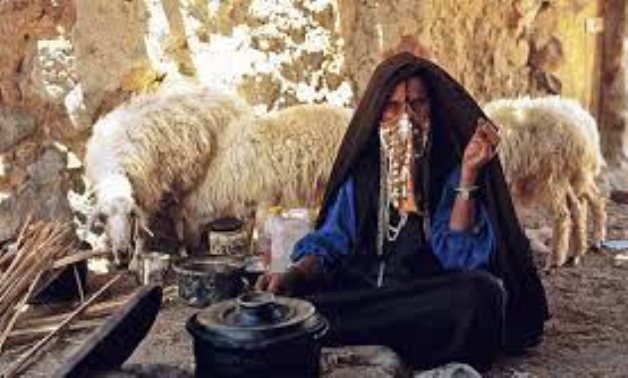 FILE - Egyptian Bedouin Woman