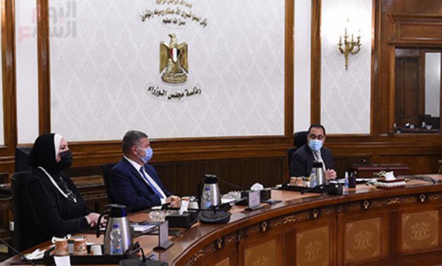 Cabinet meeting on textile on April 13, 2021. Egypt Today 
