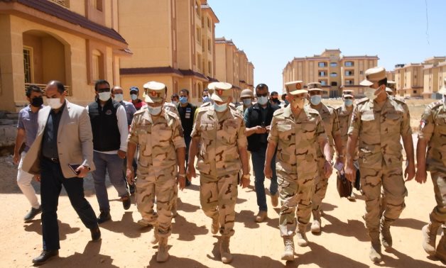 Egyptian Armed Forces’ Chief of Staff Mohamed Farid on Thursday inspected the security situation in North Sinai - Military spox