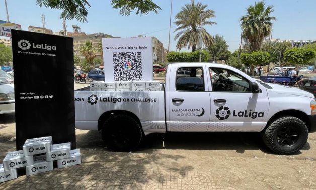 File- LaLiga truck roamed around the streets of Cairo
