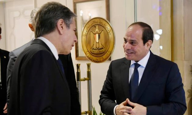 Egyptian President Abdel Fattah El Sisi meets with Antony Blinken, the US Secretary of State, in Cairo – Presidency