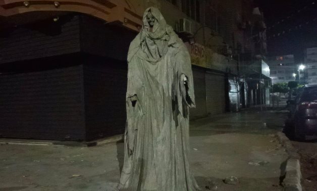 The statue that caused fear to citizens in Egypt's Ismailiyah in June 2021 – Social media 