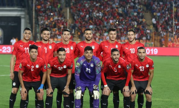 File- Egypt U-23 national team squad that won the U-23 Africa Cup of Nations title at home in November 2019