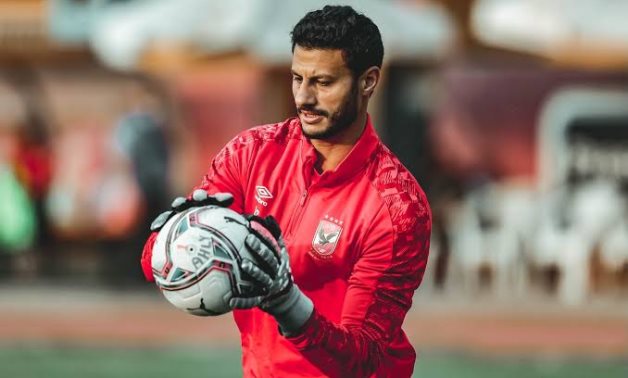 File - Al Ahly goalkeeper Mohamed El Shenawy