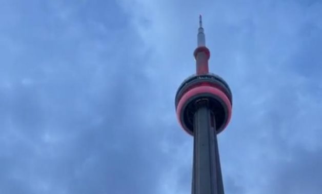 Canada’s CN Tower lightened in Egypt’s flag colors marking ‘Month of Egyptian Civilization and Heritage’