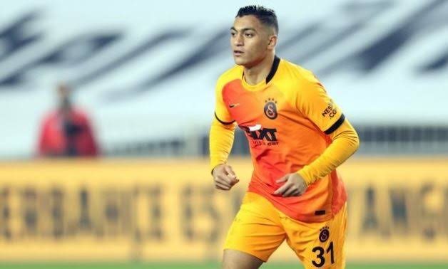 File - Galatasaray's Egyptian striker Mostafa Mohamed
