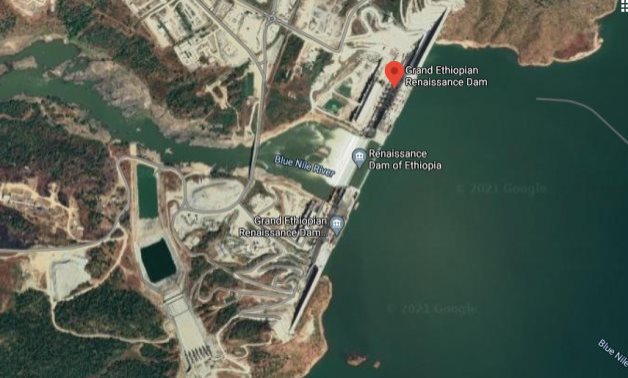 A Google satellite image for the controversial Grand Ethiopian Renaissance Dam (GERD) - Egypt Today