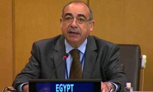FILE - Egypt's Permanent Representative for the United Nations Mohamed Edris