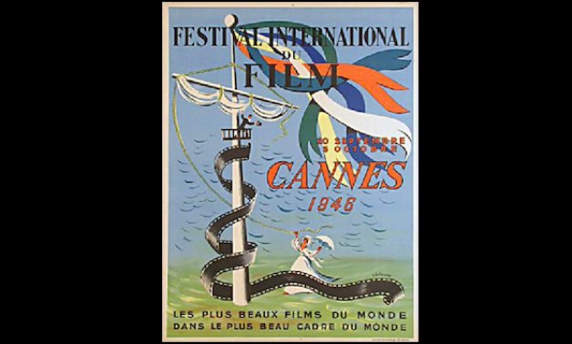 1st poster ever issued for the Cannes Film Festival in 1946 - Posteritati