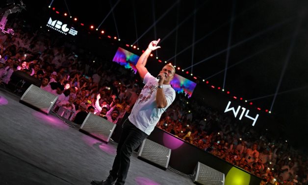 Amr Diab celebrates the launch of White 14 project in the administrative capital by MBG