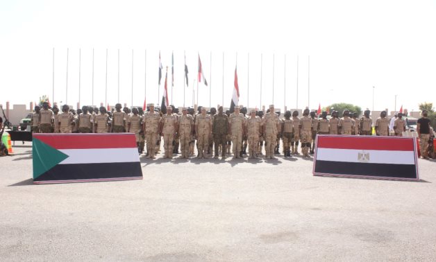 Egyptian and Sudanese border guard elements participating in "Guardian of the South – 1" in October 2021. Press Photo 