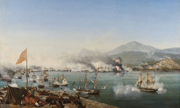 Naval Battle of Navarino - Wikipedia/Ambroise Louis Garneray 