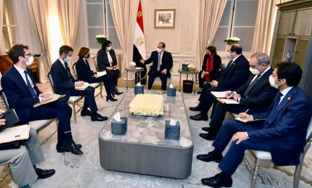 Egyptian President Abdel Fattah El Sisi meets with France’s Armed Forces Minister Florence Parly in Paris – Egyptian Presidency 