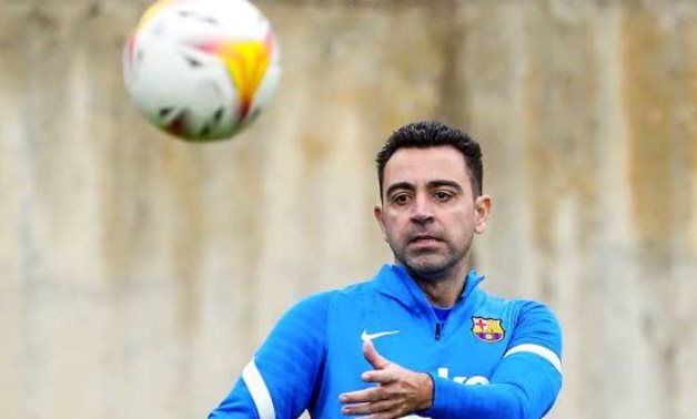 File - New Barcelona coach Xavi Hernandez