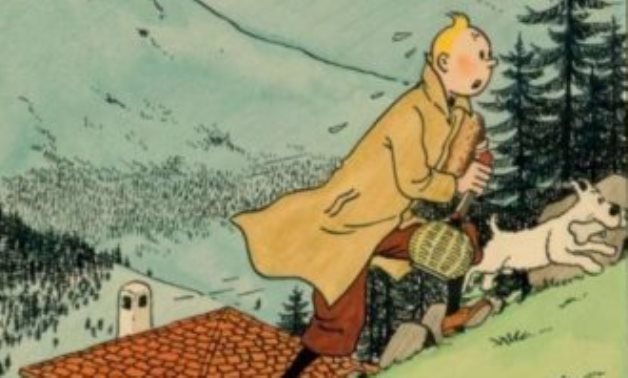 FILE - Tintin comics