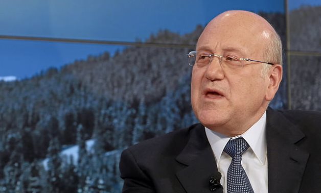 Najib Mikati, PM of Lebanon, speaks during the session 'Transformations in the Arab World' at the Annual Meeting 2013 of the World Economic Forum (WEF) in Davos, Switzerland, Jan. 25, 2013.- photo by WEF