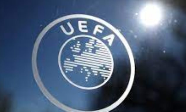 General view of the UEFA logo at UEFA Headquarters, Reuters 