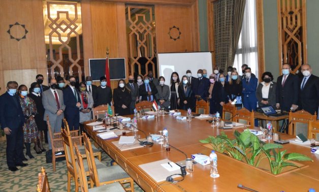 Ceremony held to officially inaugurate the African Union Center for Post-Conflict Reconstruction and Development (PCRD) in Cairo, Egypt on December 21, 2021. Press Photo