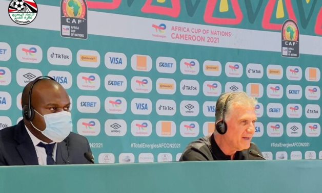 File- Carlos Queiroz during the pre-game press conference