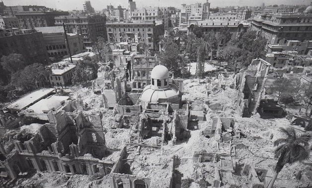 Destruction caused by the Great Cairo Fire in 1952 - Literary Hub