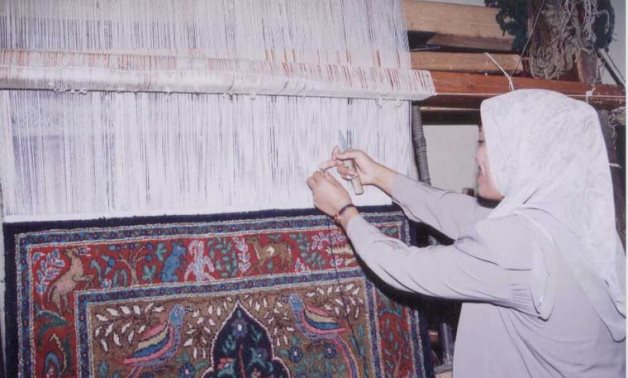 Handmade Carpet in Assiut, Upper Egypt- CC via Wikimedia
