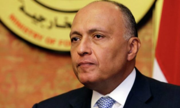 FILE - Egyptian Foreign Minister Sameh Shoukry 