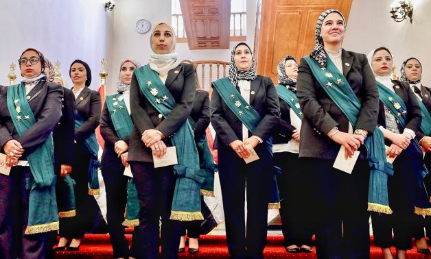 89 Egyptian women sworn in as first judges in the country’s State Council in October 2021