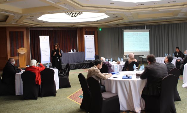 Workshop for journalists on covering irregular migration and human trafficking in Cairo held by IOM and NCCPIMTIP. 
