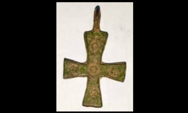 The seized Coptic cross - Min. of Tourism & Antiquities